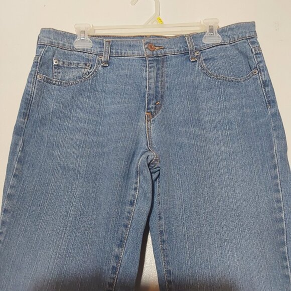 Levi's 505 Mid-Rise Classic Straight Jean Light Wash 31" Inseam Good Cond - 12 - Picture 4 of 9